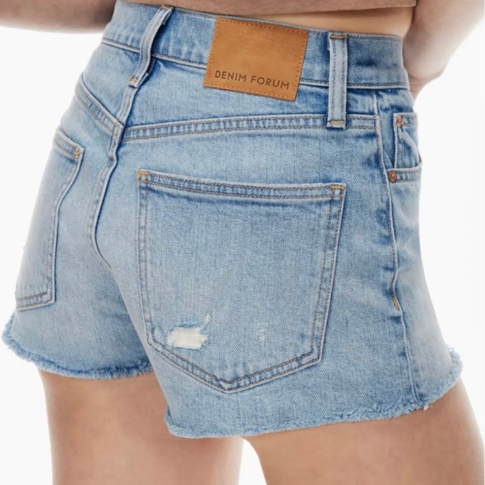 Aritzia Denim Forum Romy Slim Shorty Short Women's Shorts